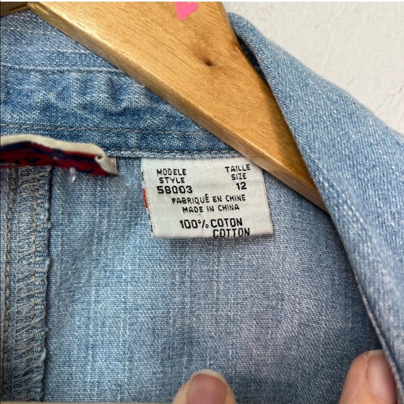 Vintage Nevada - M - denim polo dress - Picture 4 of 5